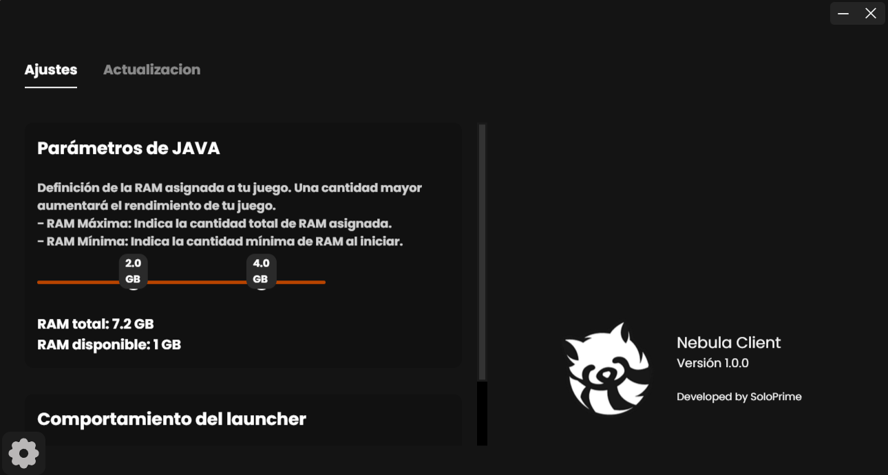 Captura de pantalla 3 del Nebula Client